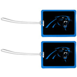 Carolina Panthers Vinyl Luggage Tag, 2pk - Carolina Panthers - Flyclothing LLC