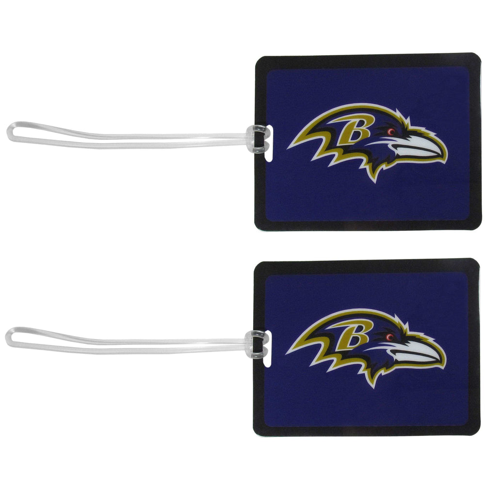 Baltimore Ravens Vinyl Luggage Tag, 2pk - Baltimore Ravens - Flyclothing LLC