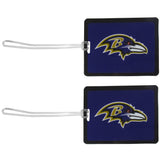 Baltimore Ravens Vinyl Luggage Tag, 2pk - Baltimore Ravens - Flyclothing LLC