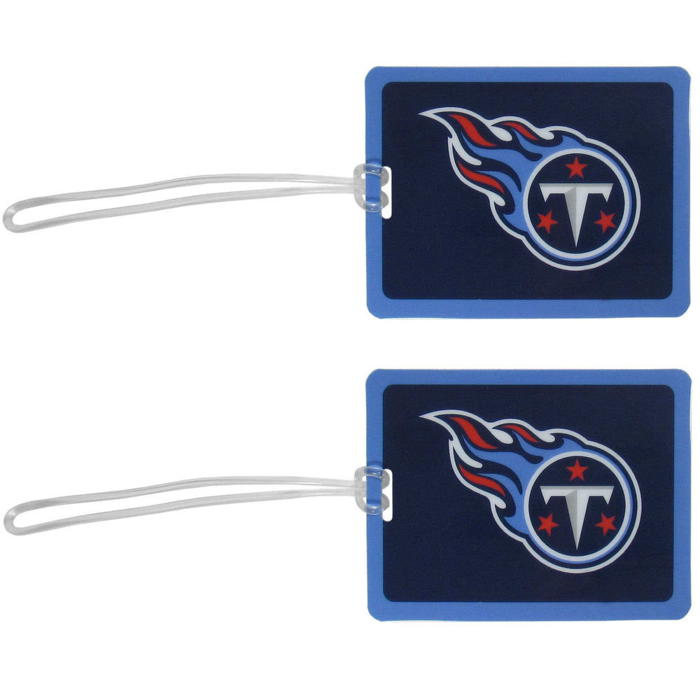 Tennessee Titans Vinyl Luggage Tag, 2pk - Tennessee Titans - Flyclothing LLC