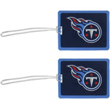 Tennessee Titans Vinyl Luggage Tag, 2pk - Tennessee Titans - Flyclothing LLC
