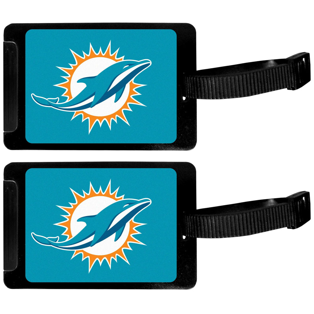 Miami Dolphins Luggage Tag 2 pk - Miami Dolphins - Flyclothing LLC