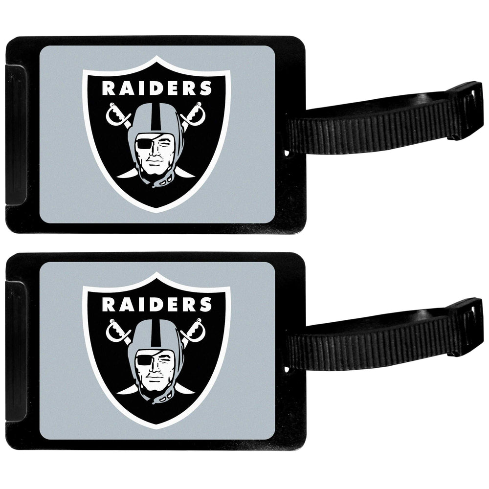 Las Vegas Raiders Luggage Tag 2 pk - Las Vegas Raiders - Flyclothing LLC