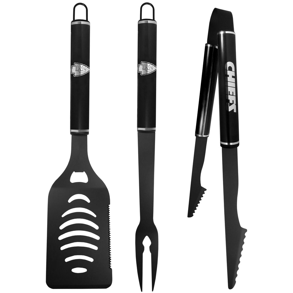 Kansas City Chiefs 3 pc Monochromatic BBQ Set - Kansas City Chiefs - Flyclothing LLC