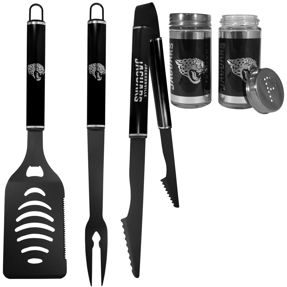 Jacksonville Jaguars 3pc Black BBQ Tools w/Shakers - Jacksonville Jaguars - Flyclothing LLC