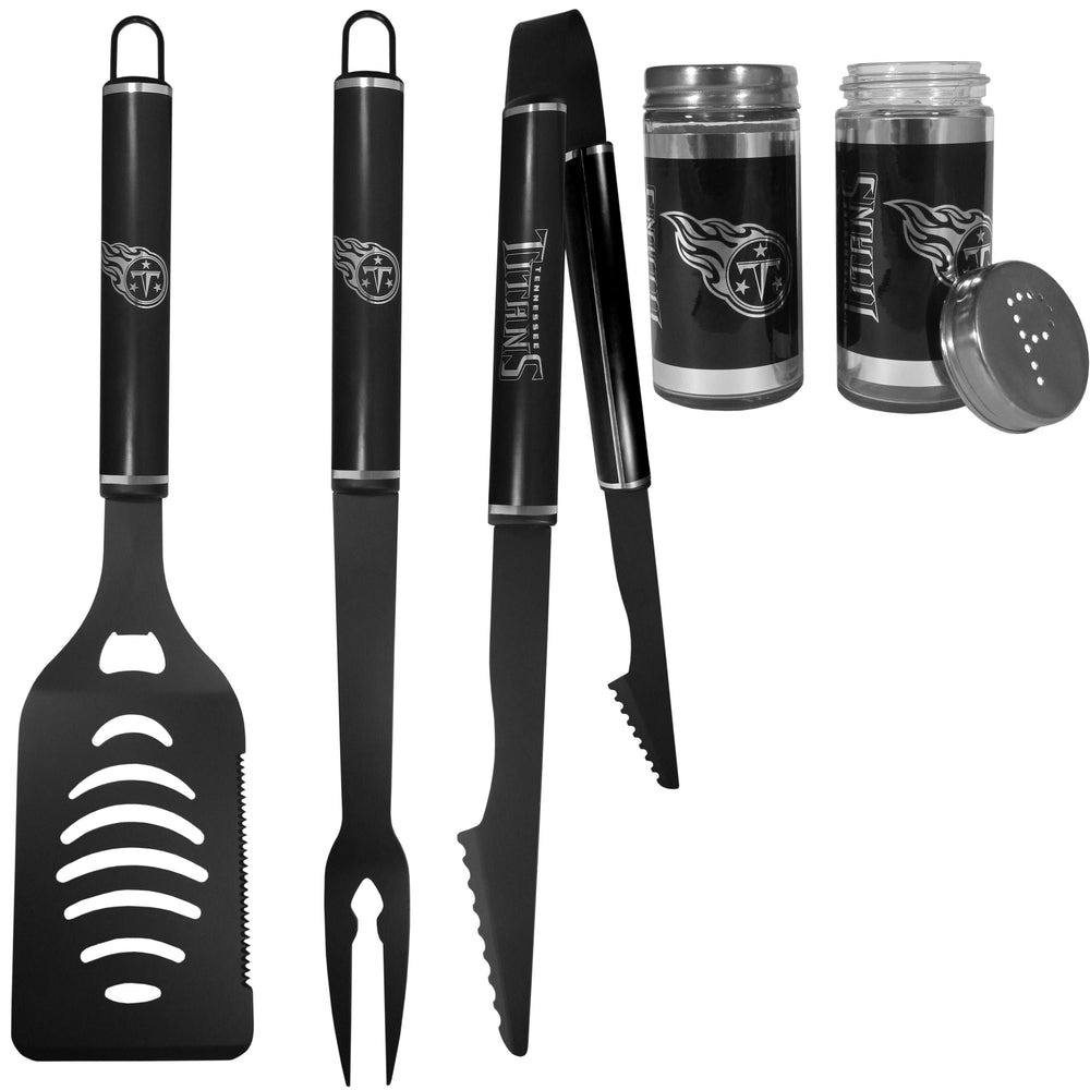 Tennessee Titans 3pc Black BBQ Tools w/Shakers - Tennessee Titans - Flyclothing LLC