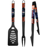 Denver Broncos 3 pc Black Tailgater BBQ Set - Denver Broncos - Flyclothing LLC