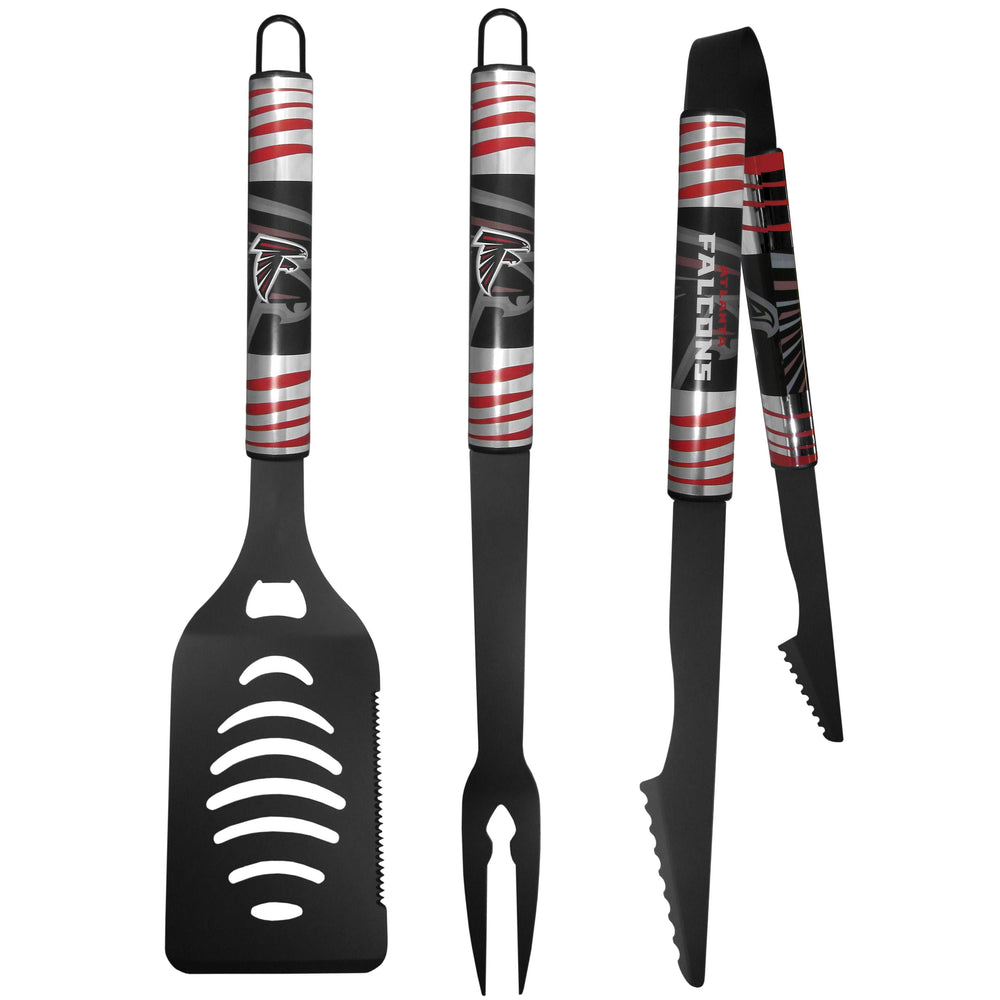 Atlanta Falcons 3 pc Black Tailgater BBQ Set - Atlanta Falcons - Flyclothing LLC