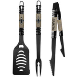 New Orleans Saints 3 pc Black Tailgater BBQ Set - New Orleans Saints - Flyclothing LLC