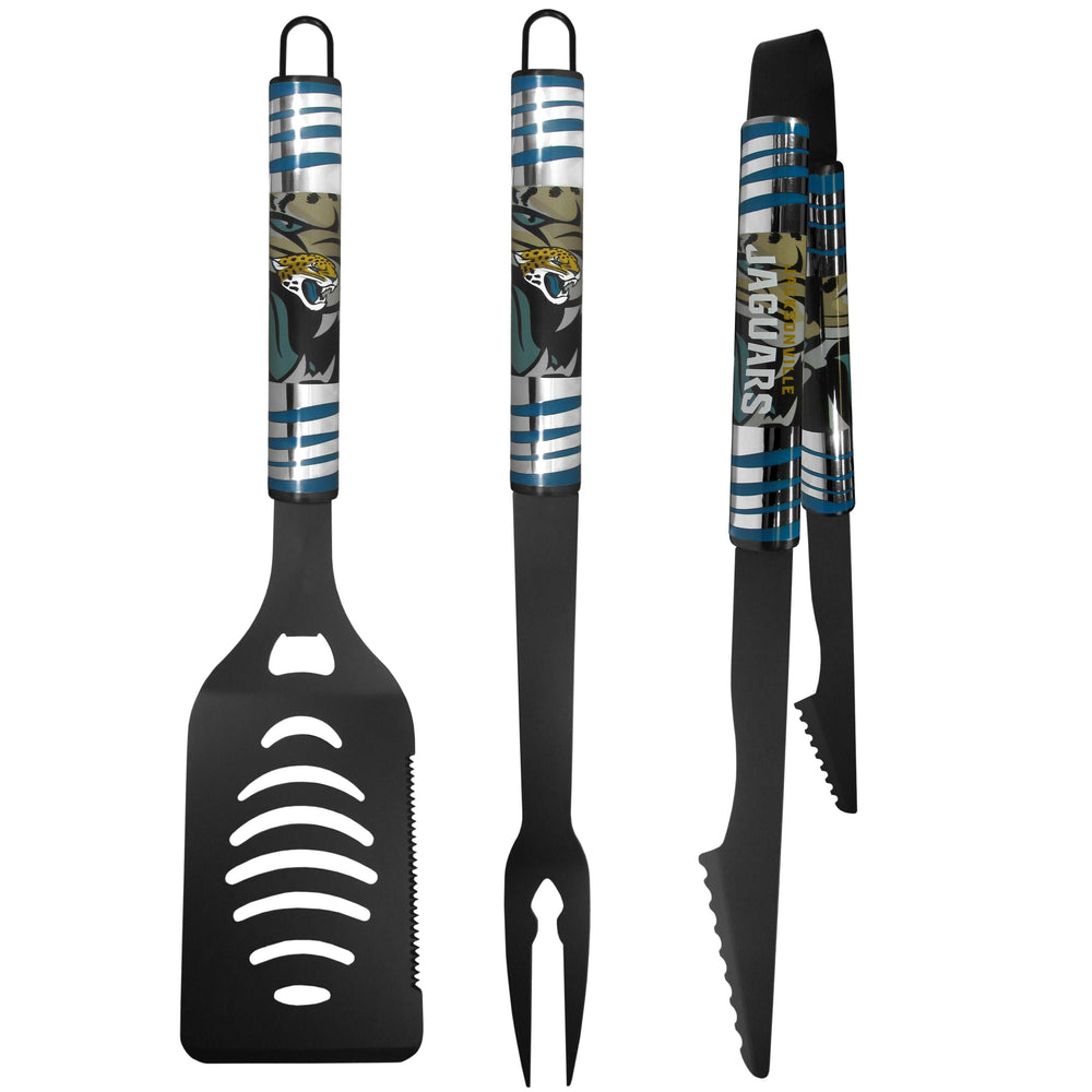 Jacksonville Jaguars 3 pc Black Tailgater BBQ Set - Jacksonville Jaguars - Flyclothing LLC
