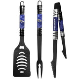 Baltimore Ravens 3 pc Black Tailgater BBQ Set - Baltimore Ravens - Flyclothing LLC