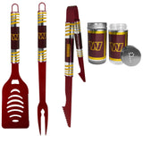 Washington Commanders 3pc Color BBQ Tools w/Salt & Pepper Shakers - Washington Commanders - Flyclothing LLC