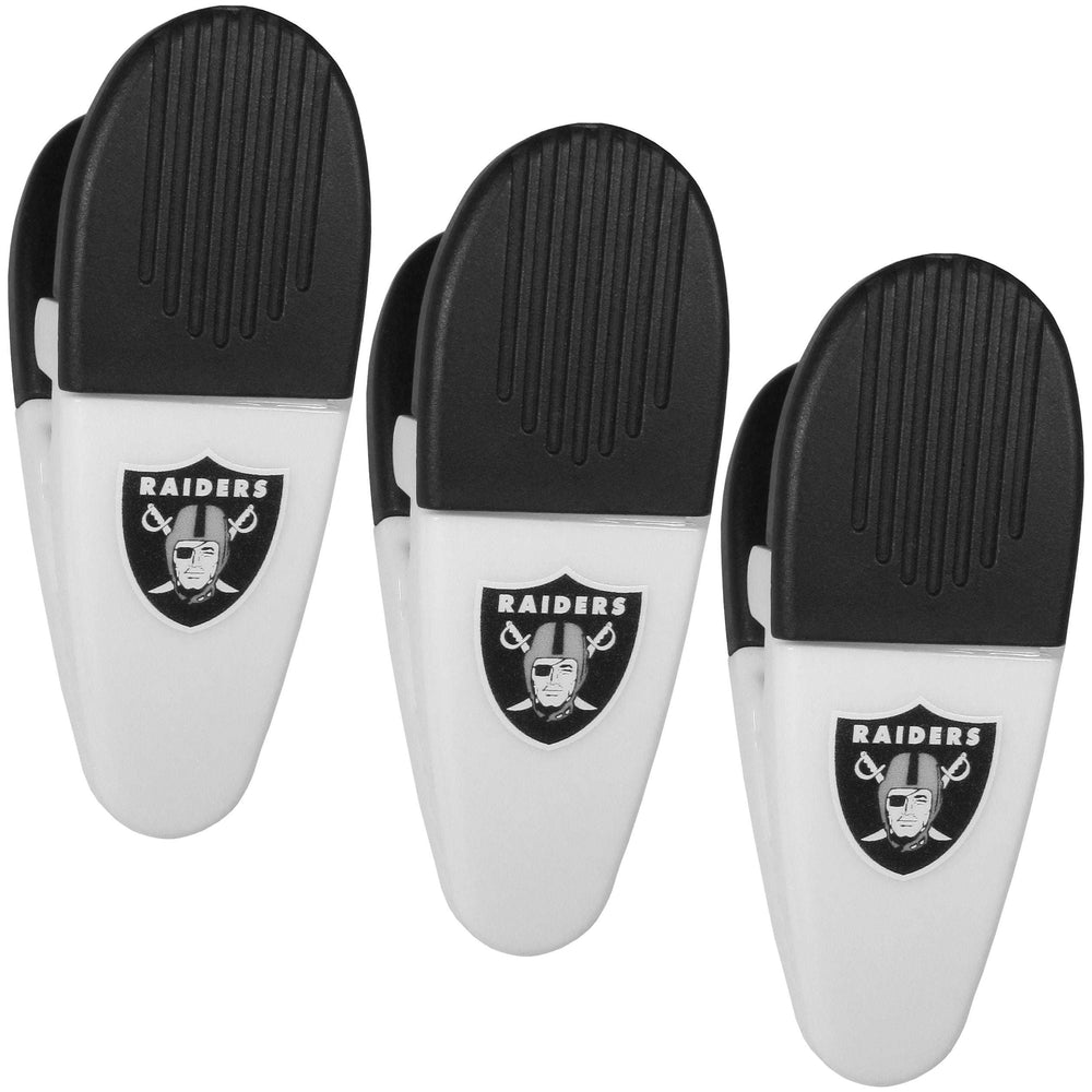 Las Vegas Raiders Mini Chip Clip Magnets 3 pk - Las Vegas Raiders - Flyclothing LLC