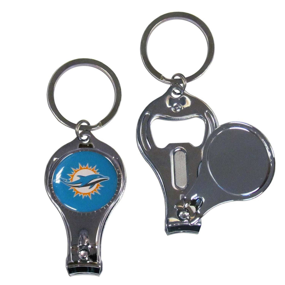 Miami Dolphins Nail Care/Bottle Opener Key Chain - Miami Dolphins - Flyclothing LLC
