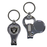 Las Vegas Raiders Nail Care/Bottle Opener Key Chain - Las Vegas Raiders - Flyclothing LLC