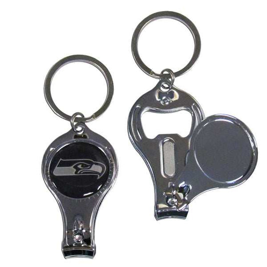 Seattle Seahawks Nail Care/Bottle Opener Key Chain - Seattle Seahawks - Flyclothing LLC