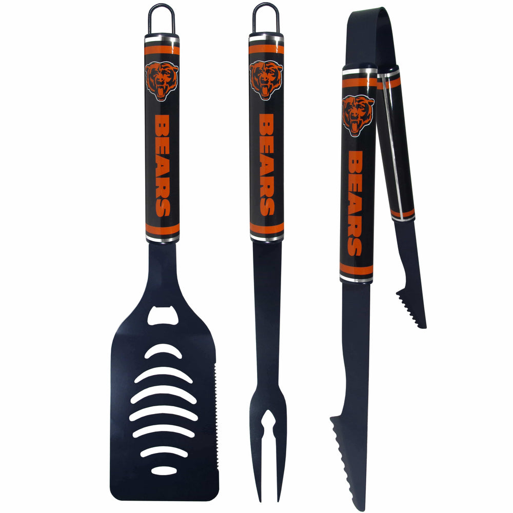 Chicago Bears 3 pc Color BBQ Tools - Chicago Bears - Flyclothing LLC