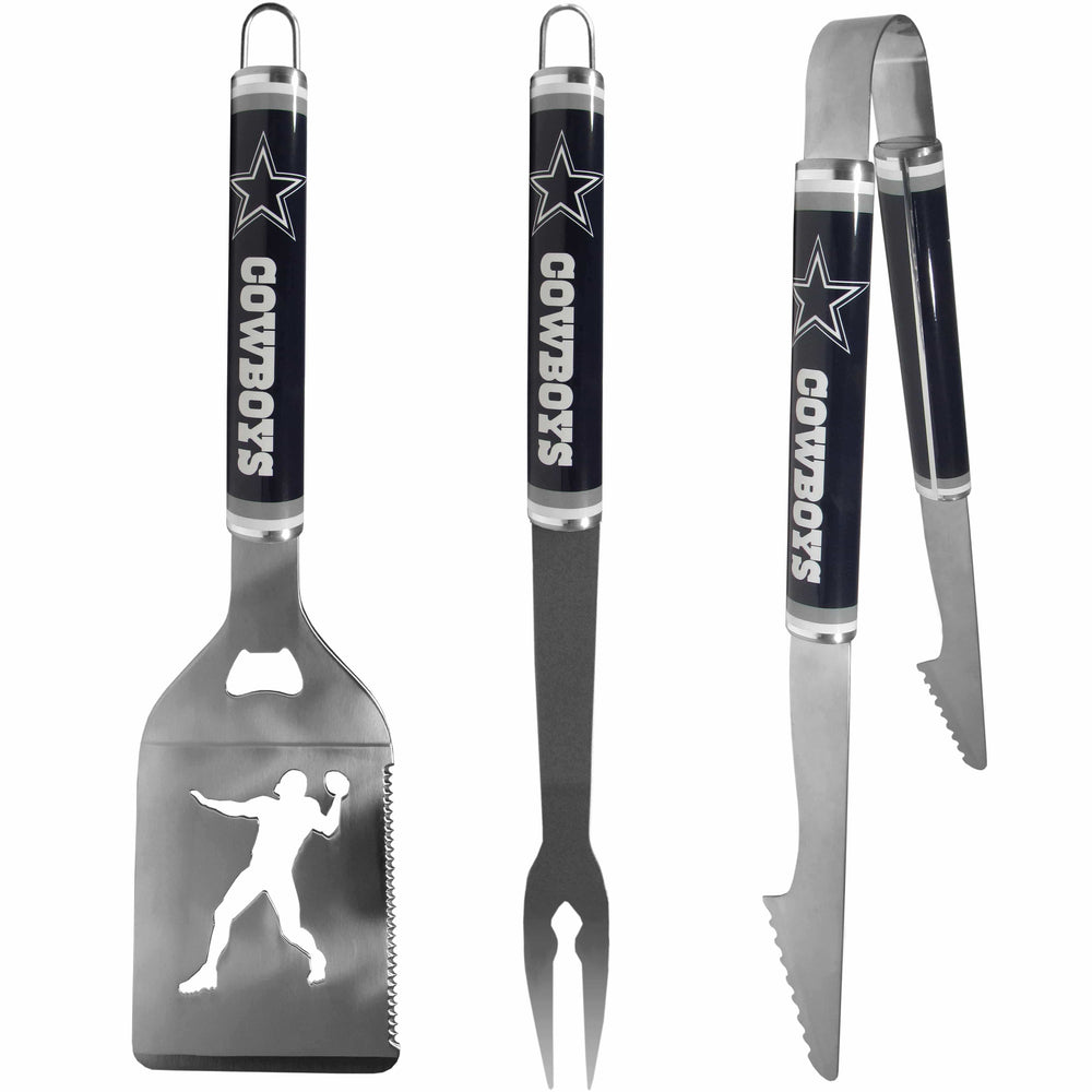 Dallas Cowboys 3 pc Steel BBQ Tool Set - Dallas Cowboys - Flyclothing LLC