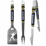 Los Angeles Rams 3 pc Steel BBQ Tool Set - Los Angeles Rams - Flyclothing LLC