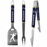 Baltimore Ravens 3 pc Steel BBQ Tool Set - Baltimore Ravens - Flyclothing LLC