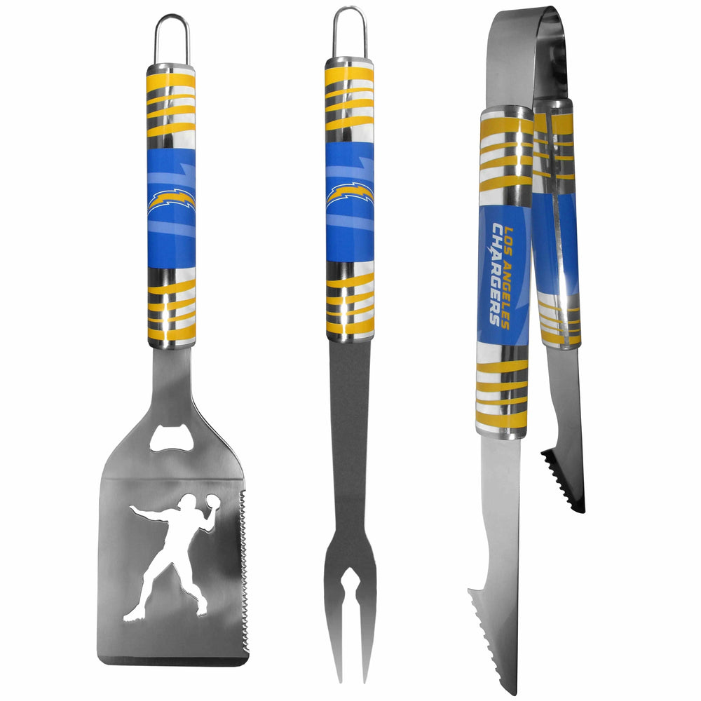 Los Angeles Chargers 3 pc Tailgater BBQ Tools - Los Angeles Chargers - Flyclothing LLC