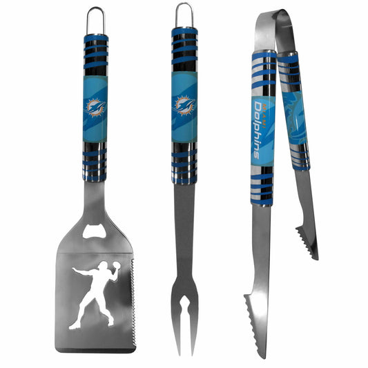 Miami Dolphins 3 pc Tailgater BBQ Tools - Miami Dolphins - Flyclothing LLC