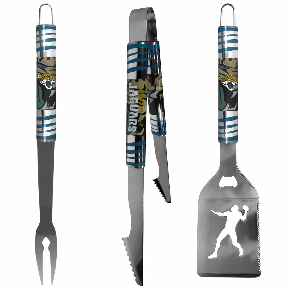 Jacksonville Jaguars 3 pc Tailgater BBQ Tools - Jacksonville Jaguars - Flyclothing LLC