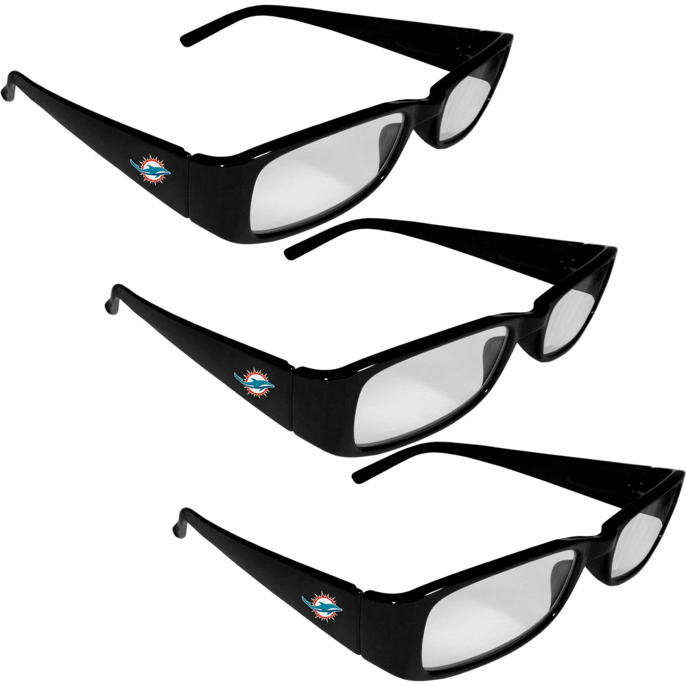 Miami Dolphins Reading Glasses 3pk - Siskiyou Buckle - Flyclothing LLC