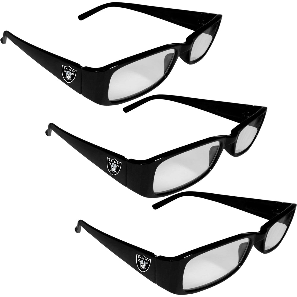 Las Vegas Raiders Reading Glasses 3pk - Siskiyou Buckle - Flyclothing LLC