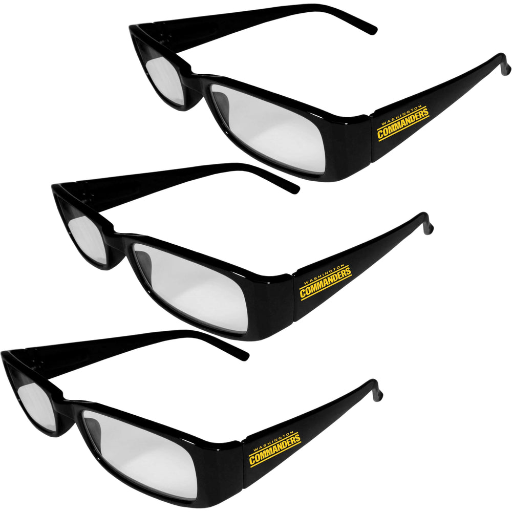 Washington Commanders Reading Glasses 3pk - Siskiyou Buckle - Flyclothing LLC