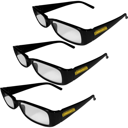 Washington Commanders Reading Glasses 3pk - Siskiyou Buckle - Flyclothing LLC