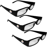 Pittsburgh Steelers Reading Glasses 3pk 2.00 - Siskiyou Buckle - Flyclothing LLC