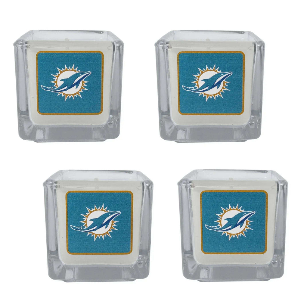 Miami Dolphins Scented Candles, 4 pk - Miami Dolphins - Flyclothing LLC