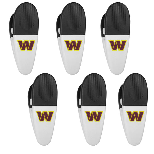 Washington Commanders Chip Clip Magnets, 6pk - Siskiyou Buckle - Flyclothing LLC