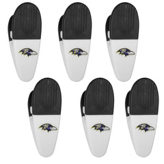 Baltimore Ravens Chip Clip Magnets, 6pk