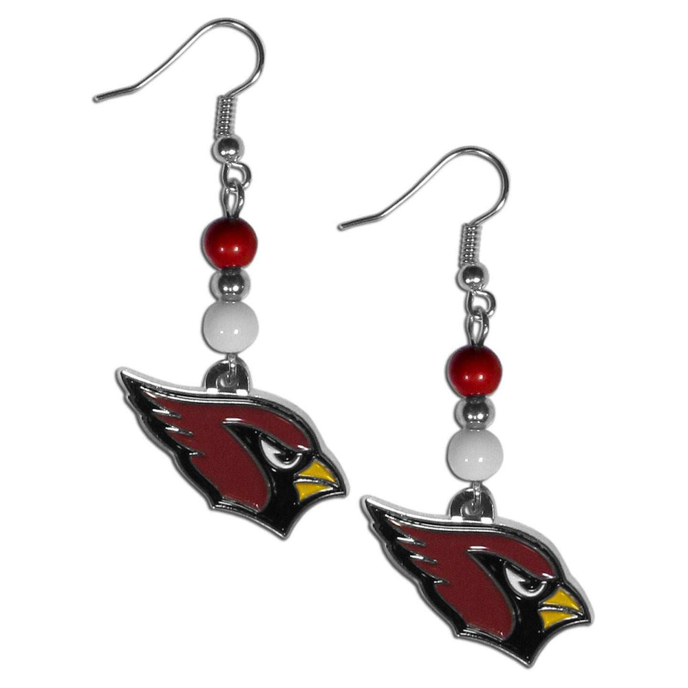 Arizona Cardinals Fan Bead Dangle Earrings - Arizona Cardinals - Flyclothing LLC