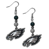 Philadelphia Eagles Fan Bead Dangle Earrings - Philadelphia Eagles - Flyclothing LLC