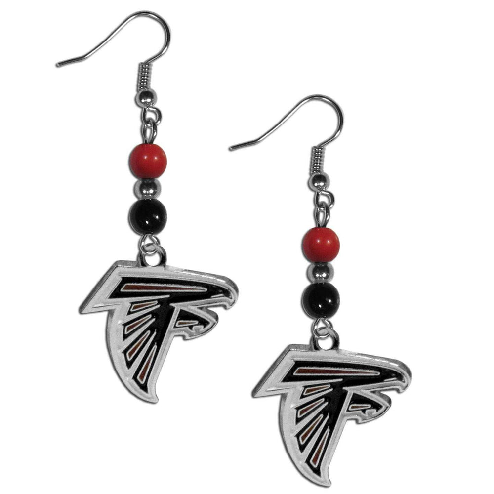 Atlanta Falcons Fan Bead Dangle Earrings - Atlanta Falcons - Flyclothing LLC