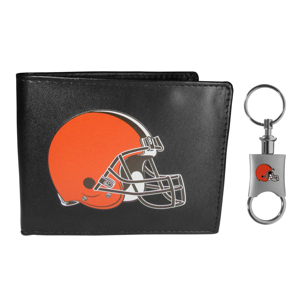 Cleveland Browns Bi-fold Wallet & Valet Key Chain - Cleveland Browns - Flyclothing LLC
