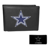 Dallas Cowboys Bi-fold Wallet & Black Money Clip - Dallas Cowboys - Flyclothing LLC