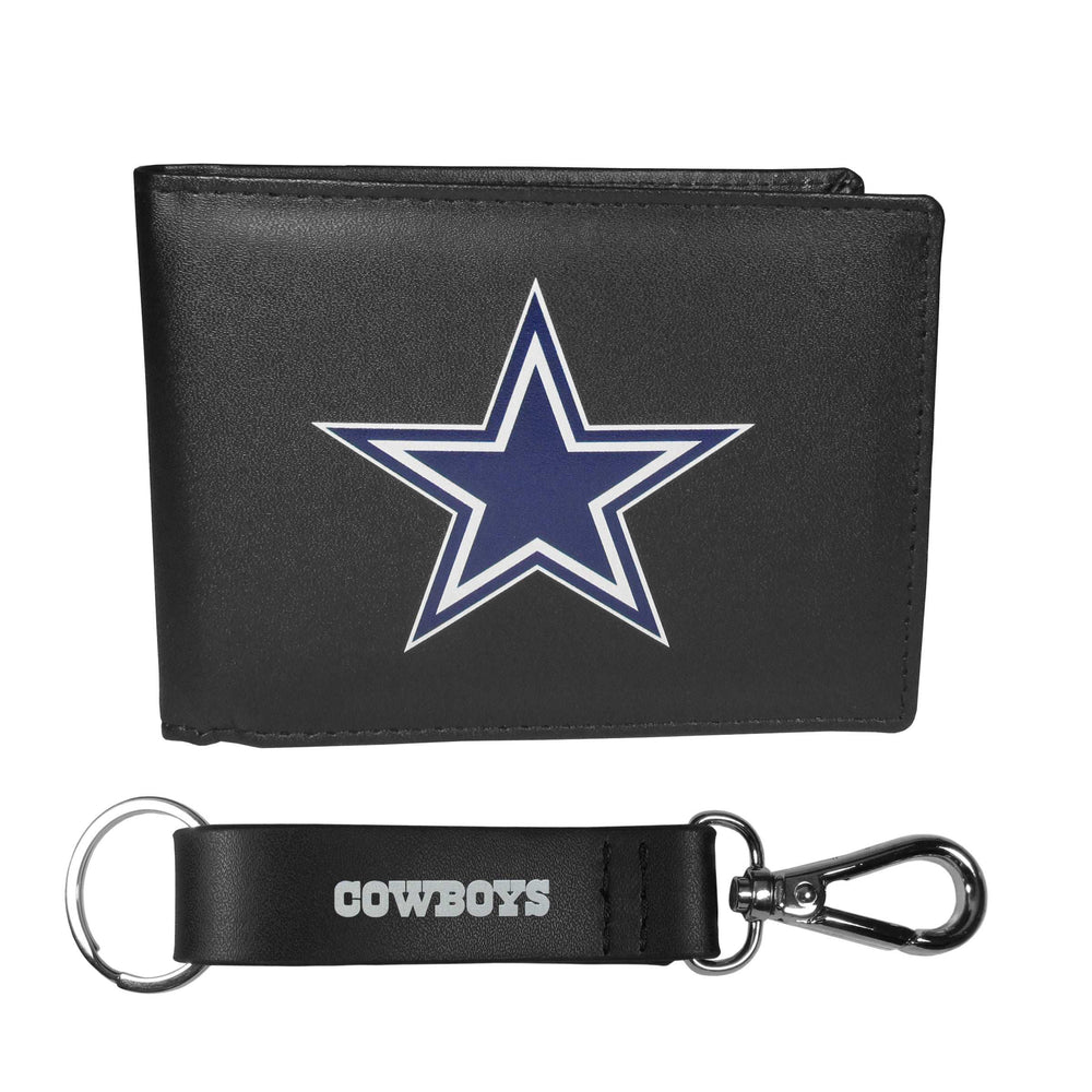 Dallas Cowboys Bi-fold Wallet & Strap Key Chain - Dallas Cowboys - Flyclothing LLC