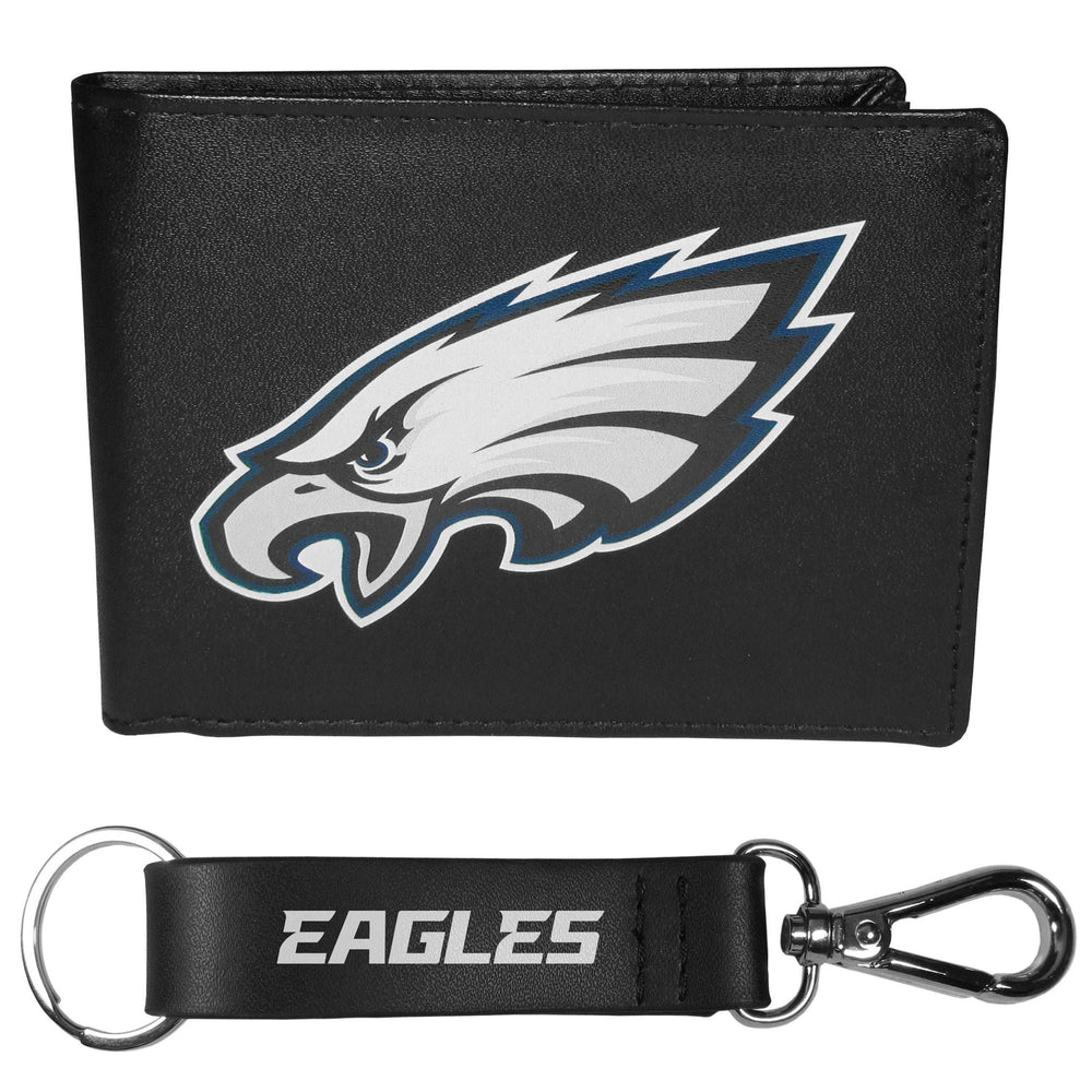 Philadelphia Eagles Bi-fold Wallet & Strap Key Chain - Philadelphia Eagles - Flyclothing LLC
