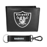 Las Vegas Raiders Bi-fold Wallet & Strap Key Chain - Las Vegas Raiders - Flyclothing LLC