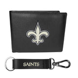 New Orleans Saints Bi-fold Wallet & Strap Key Chain - New Orleans Saints - Flyclothing LLC