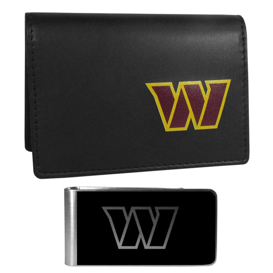 Washington Commanders Weekend Bi-fold Wallet & Black Money Clip - Siskiyou Buckle - Flyclothing LLC