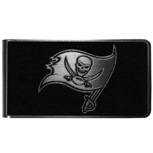 Tampa Bay Buccaneers Black and Steel Money Clip - Tampa Bay Buccaneers - Flyclothing LLC