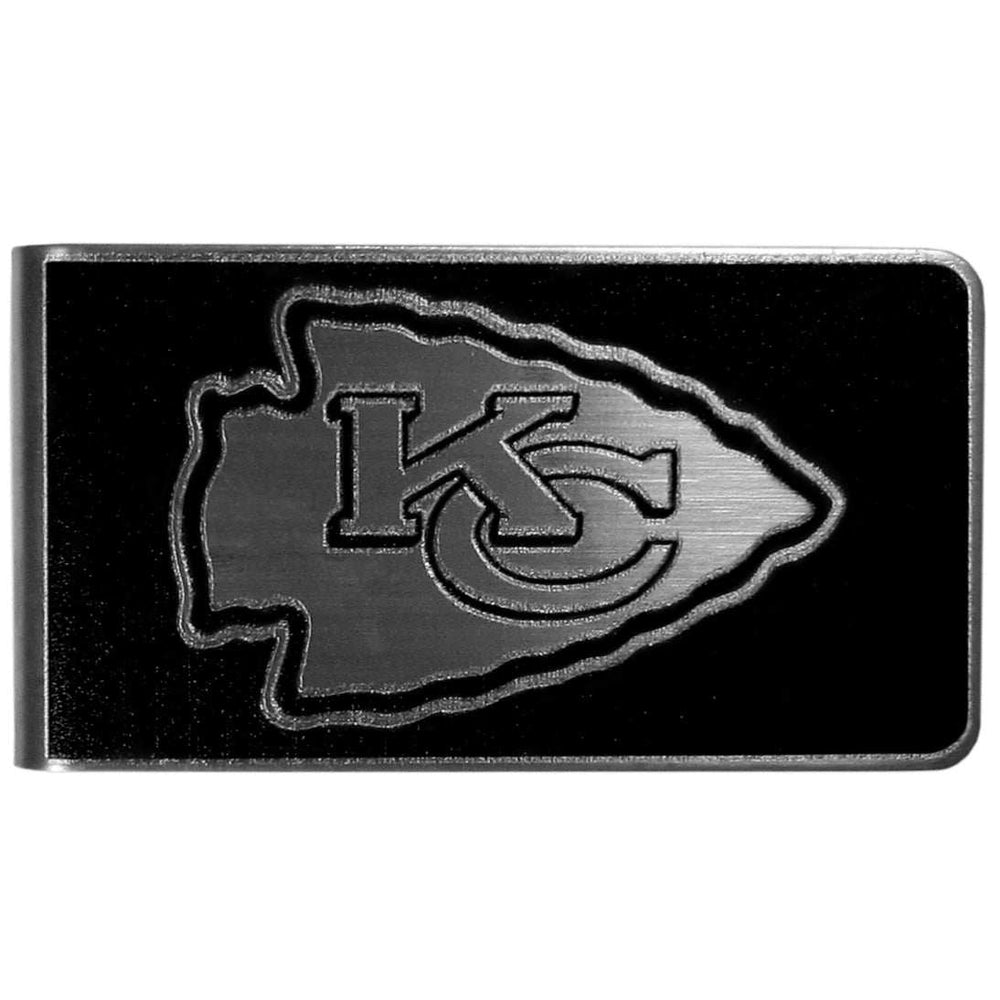 Kansas City Chiefs Black and Steel Money Clip - Kansas City Chiefs - Flyclothing LLC