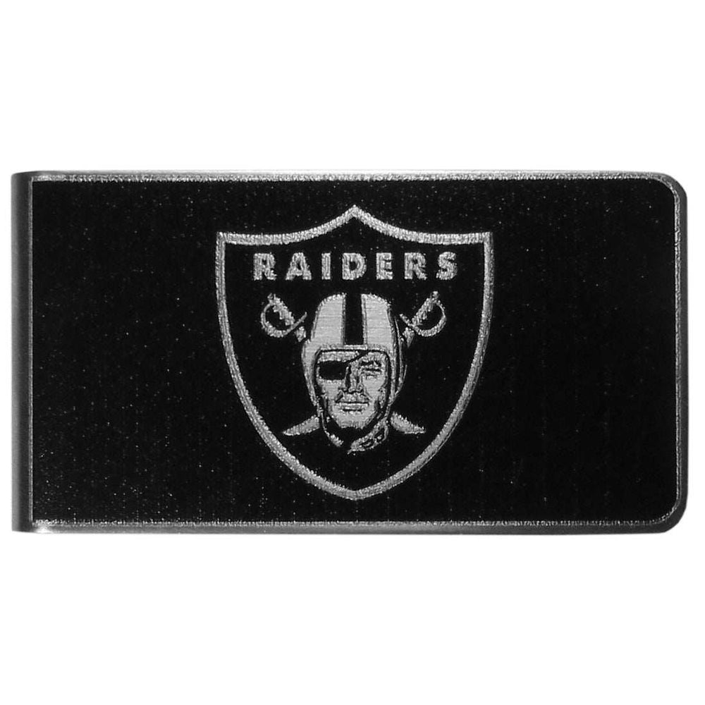 Las Vegas Raiders Black and Steel Money Clip - Las Vegas Raiders - Flyclothing LLC