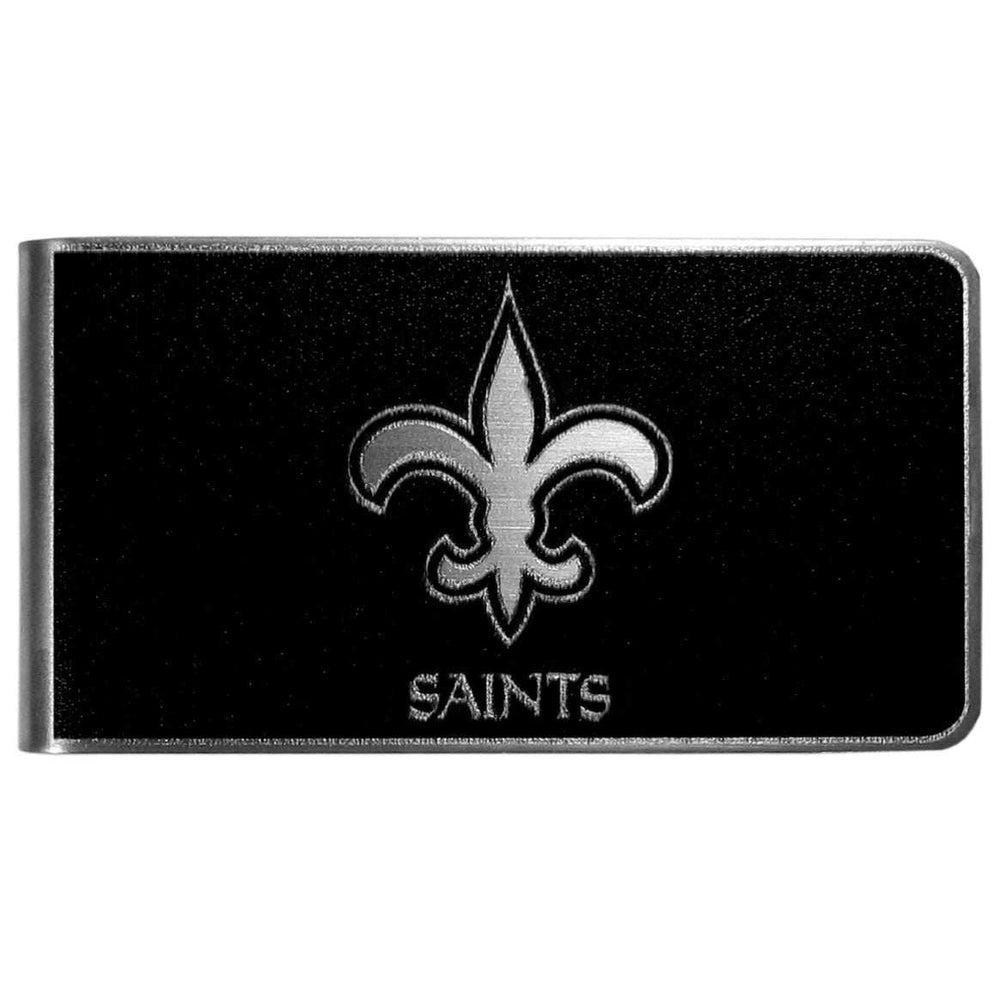 New Orleans Saints Black and Steel Money Clip - New Orleans Saints - Flyclothing LLC