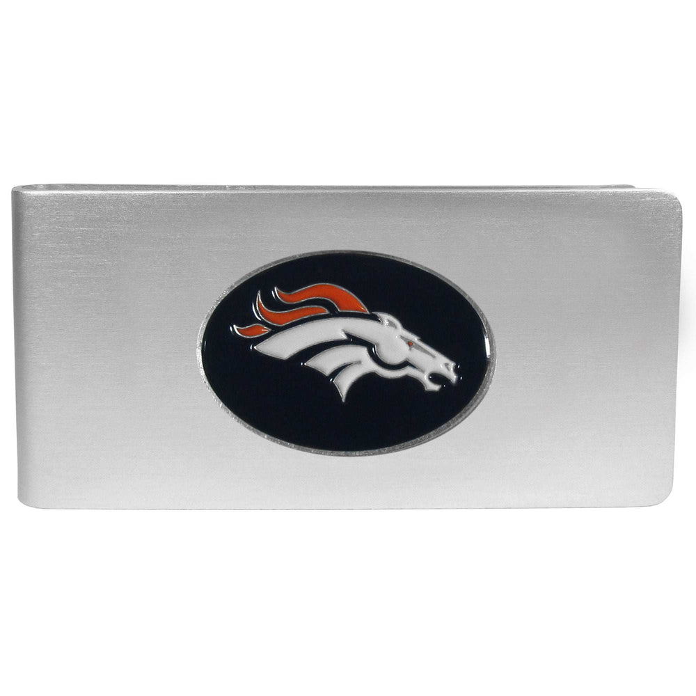 Denver Broncos Brushed Metal Money Clip - Denver Broncos - Flyclothing LLC